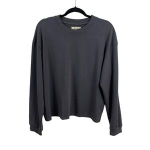 NWT Madewell Gray Long Sleeve Tees Size Medium
